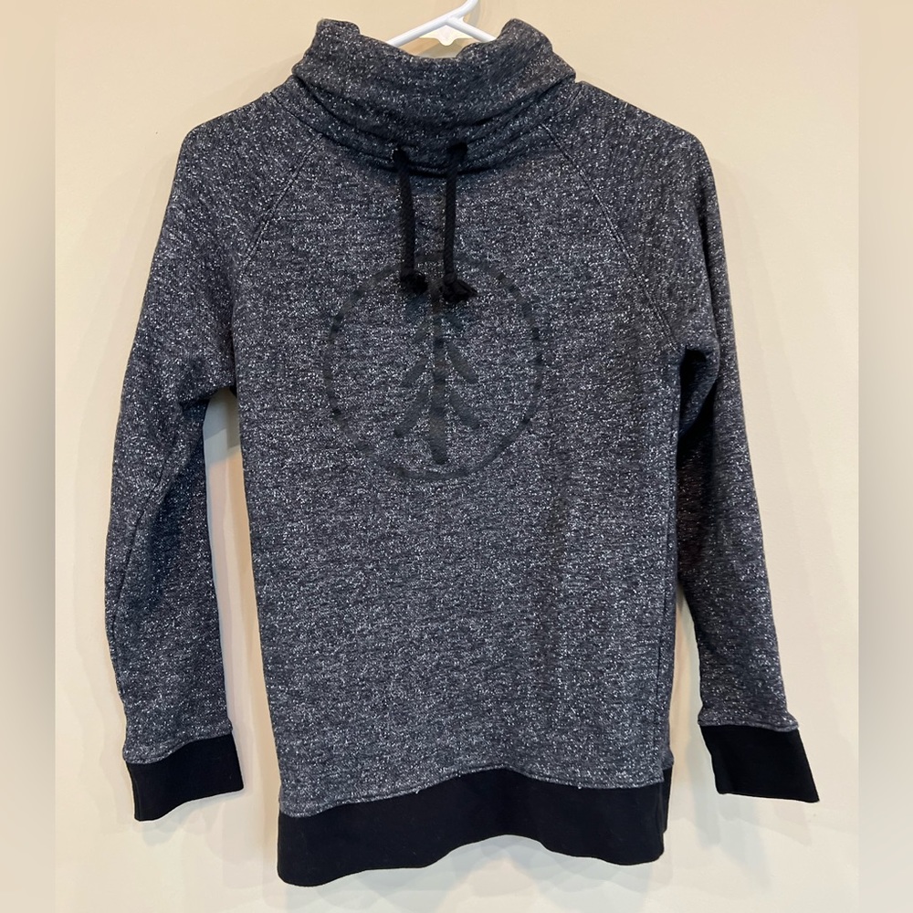 Northern ties funnel neck sweatshirt